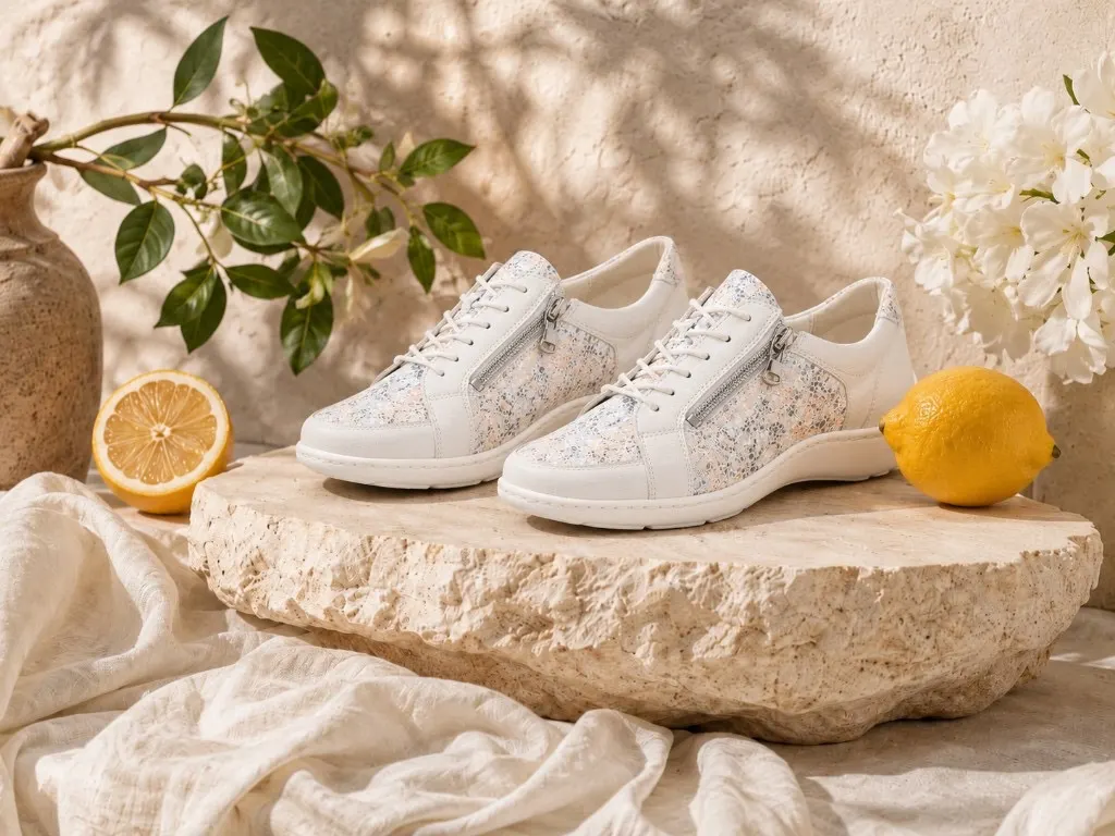 Waldläufer Henni pair styled on stone with Mediterranean light